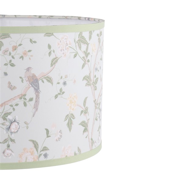 (image for) Laura Ashley Summer Palace Eau De Nil Green Cotton Drum Shade 38cm